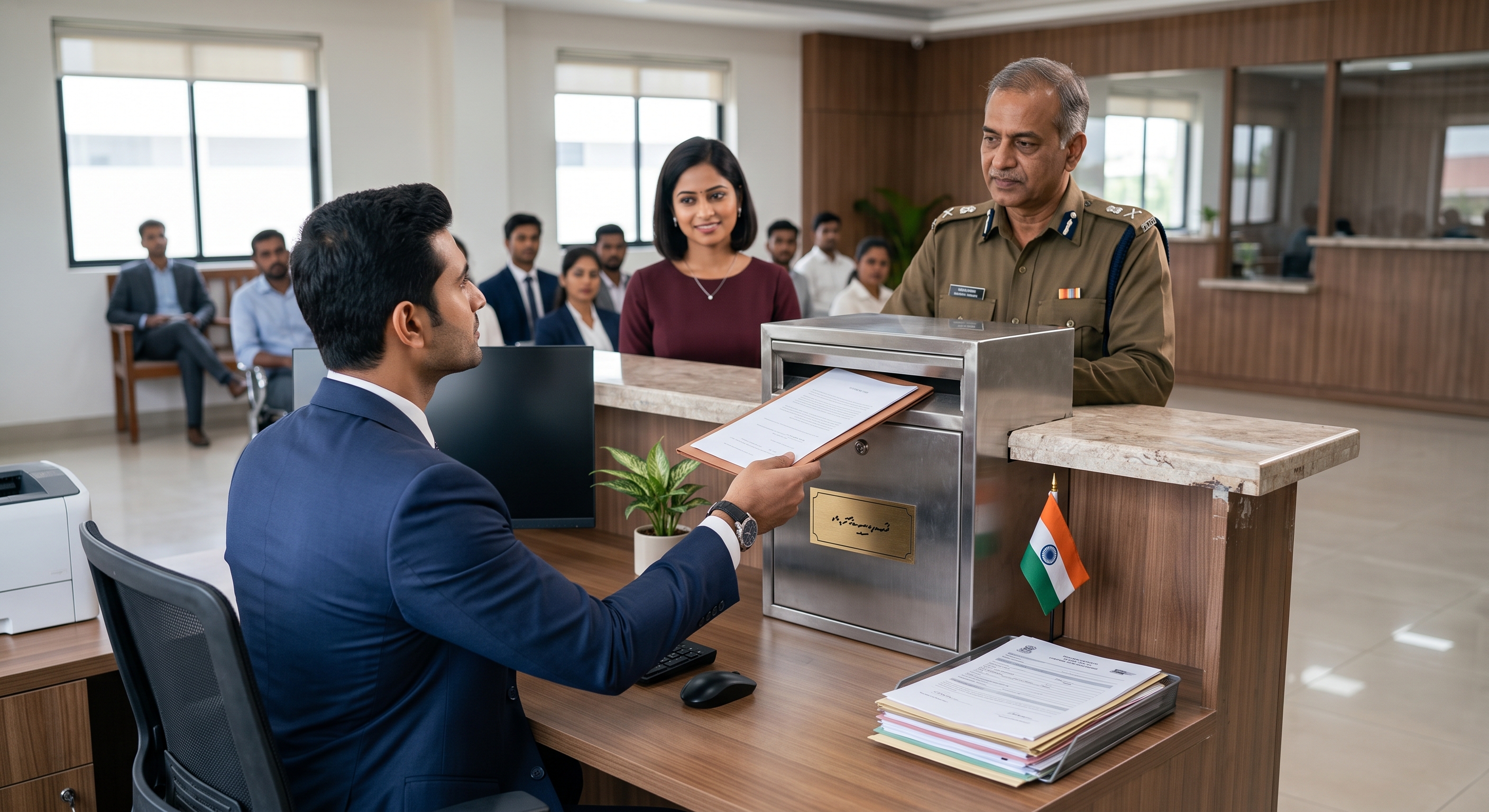 Submitting documents to the authorised department